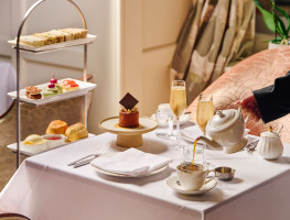 The Midland Hotel Afternoon Tea on a tiered stand